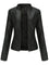 Bikerjacke Damen | Taillierter Schnitt & Stehkragen 0