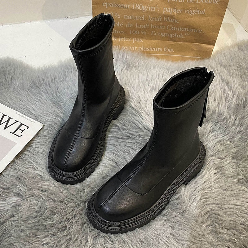 Botki Damskie Zimowe z Arch Support, Modne i Wygodne na Sezon Jesień Zima 5