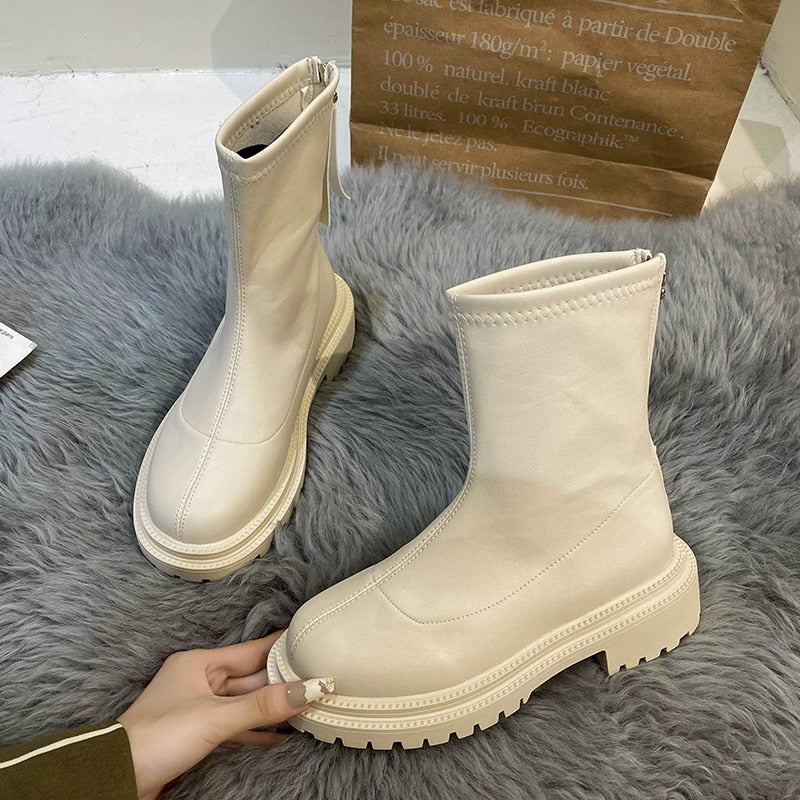 Botki Damskie Zimowe z Arch Support, Modne i Wygodne na Sezon Jesień Zima 6