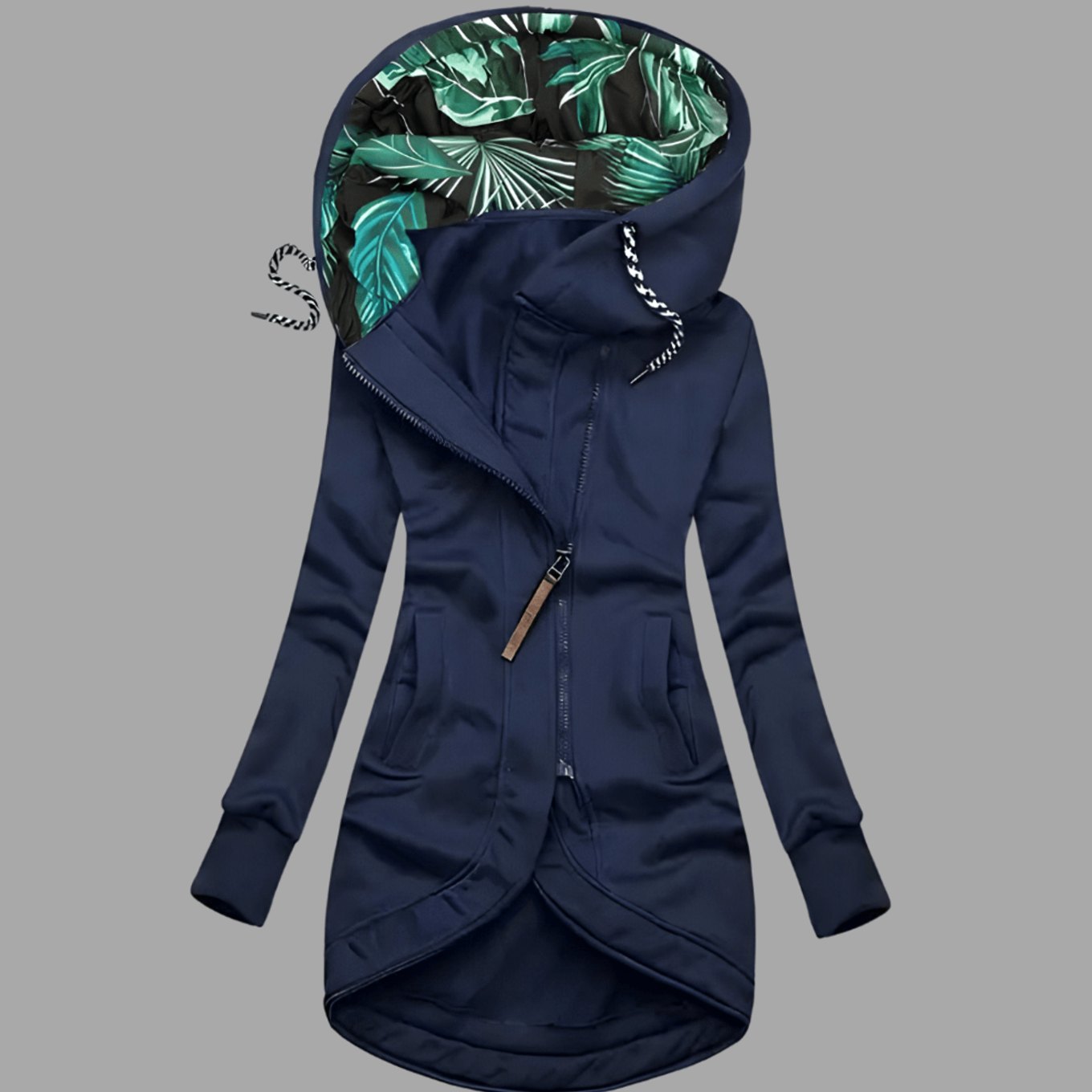 Charlotte | Damen Robuste Winter-Shelljacke mit Kapuze Reißverschluss Lang 0