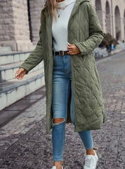 Charlotte | Damen Winterjacke Gesteppte Kapuzenjacke mit Reißverschluss 3