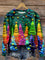 Damen Weihnachtsbaum-Print Langarm-Sweatshirt 0