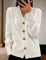 Damen schlichter Cardigan mit Knöpfen 2