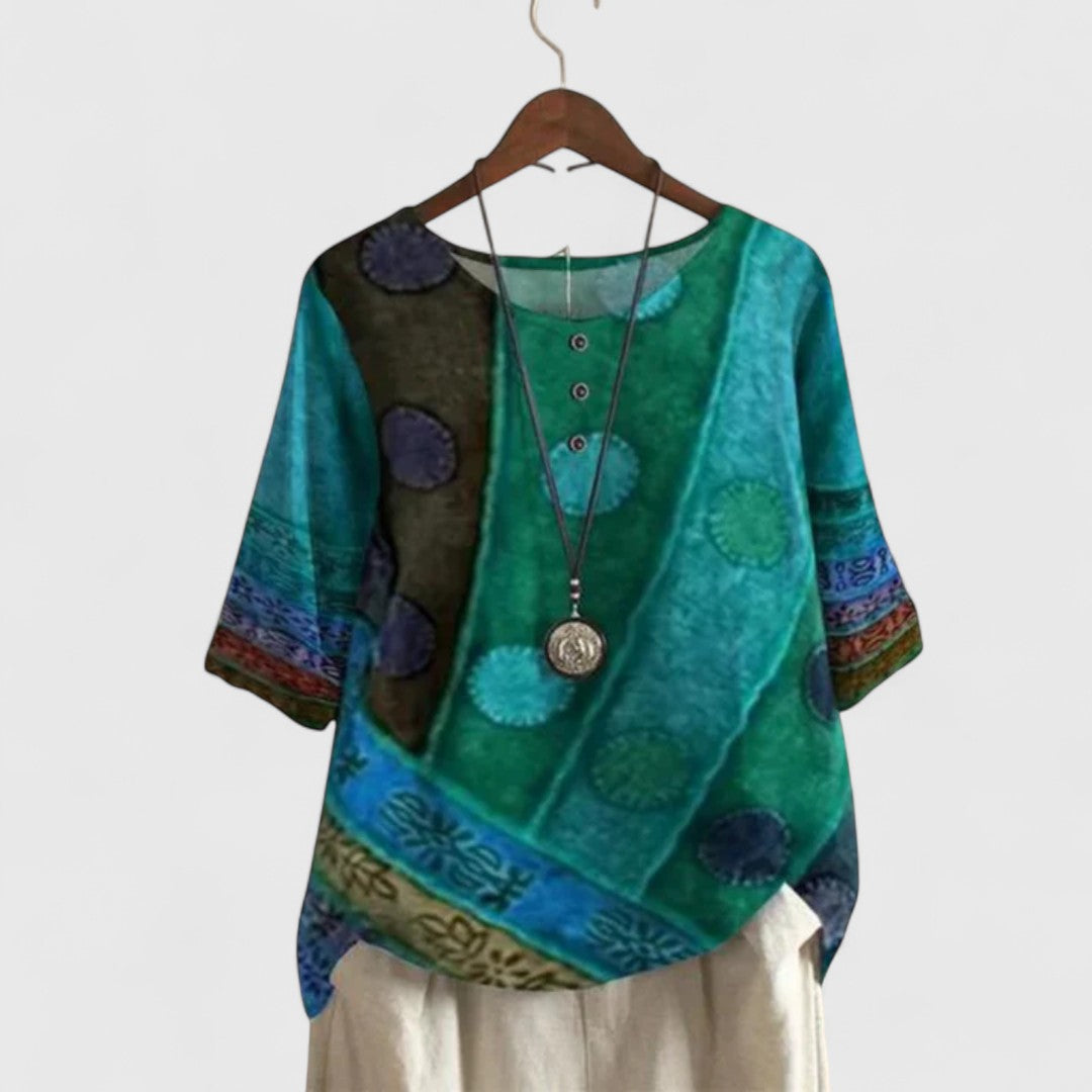 Elegancki boho top dla kobiet na lato - przewiewny i stylowy 2