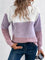 Elegante dreifarbige Patchwork-Pullover 0