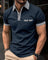 Elias | Herren Kurzarm-Poloshirt Kontrastkragen Slim-Fit 1