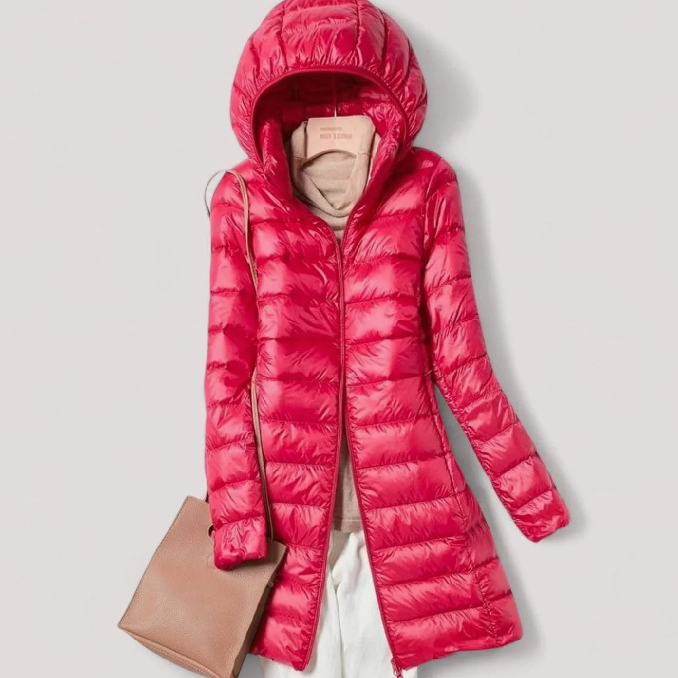 Emilia | Damen Ultraleichte Steppjacke Winterjacke mit Abnehmbarer Kapuze 5