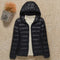 Emilia | Damen Winterjacke Ultraleichte Steppjacke mit Kapuze 3