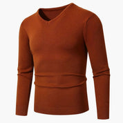 Lukas | Herren Slim-Fit Feinstrick-Pullover V-Ausschnitt gerippte Bündchen 6