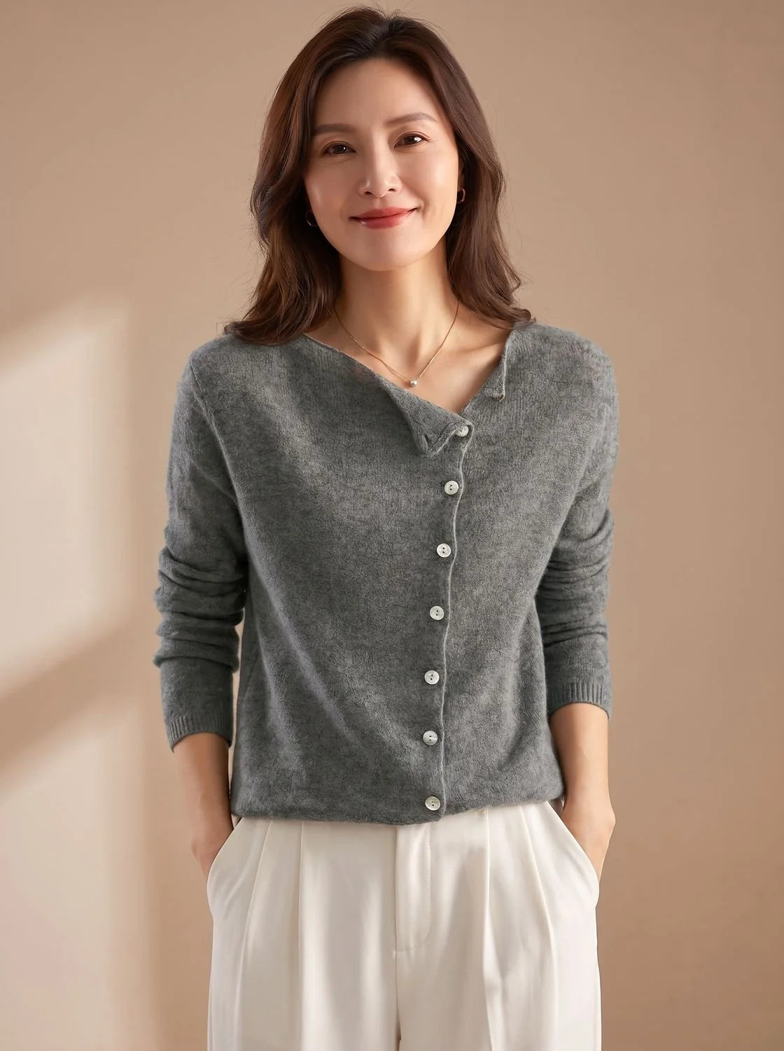 Marie | Damen Strickpullover Warm Gemütlich Klassisch 1