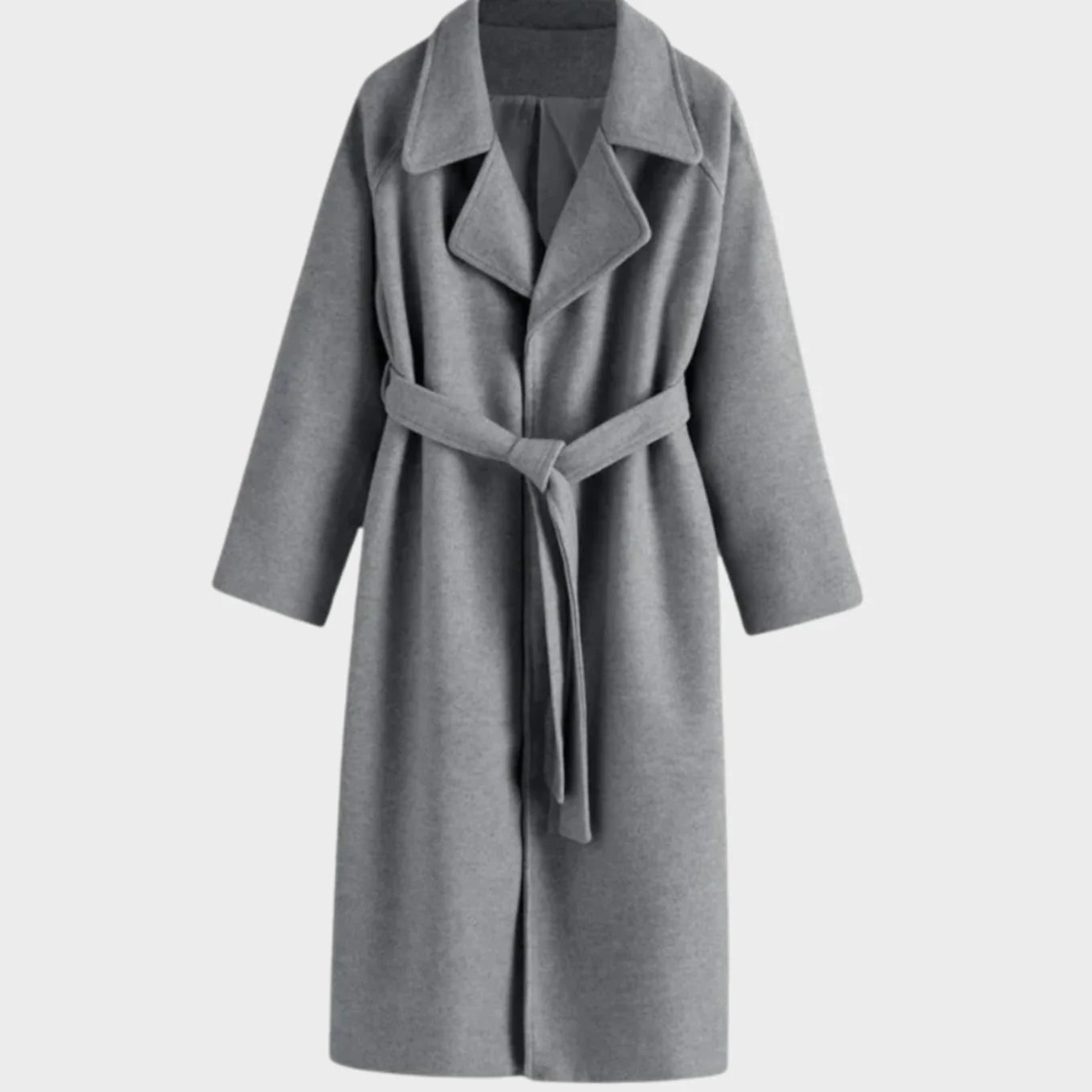 Mia | Damen Mantel damen Wollmischung taillierter Wintermantel mit Bindegürtel 3