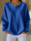 Mia | Damen Waffelstrick Oversize Langarm Rundhals Pullover 5