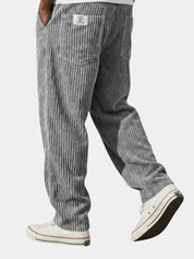 Moritz | Herren Lockere Cord-Hose mit Elastikbund Gerade Passform 1