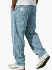 Moritz | Herren Lockere Cord-Hose mit Elastikbund Gerade Passform 4