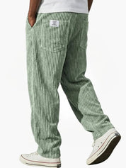 Moritz | Herren Lockere Cord-Hose mit Elastikbund Gerade Passform 5