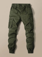 Simon | Herren Cargo Jogger Hose mit Cargotaschen elastischem Bund 5