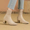 Strick-Stiefeletten Damen | Blockabsatz & Bequem 10