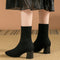 Strick-Stiefeletten Damen | Blockabsatz & Bequem 7