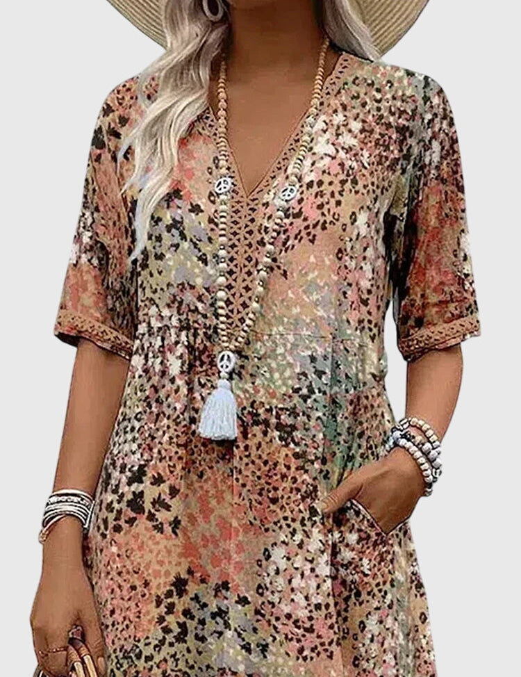 Sukienka Damska Midi W Kwiaty - Elegancka Sukienka Na Wesele I Letnie Dni 5