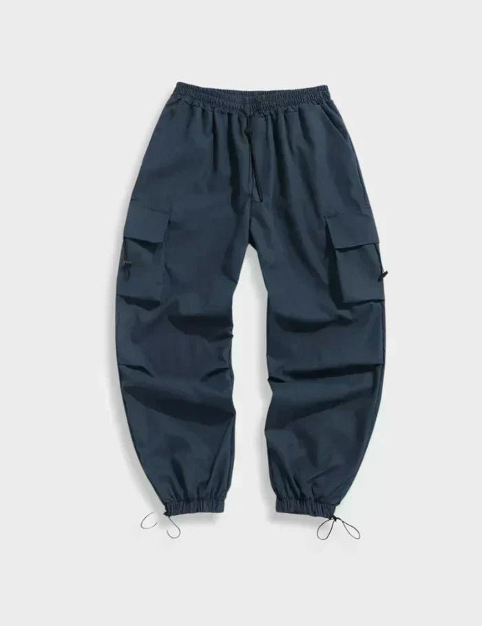 Thomas | Herren Elastikbund Verstellbare Wide-Leg Cargo Hose 2
